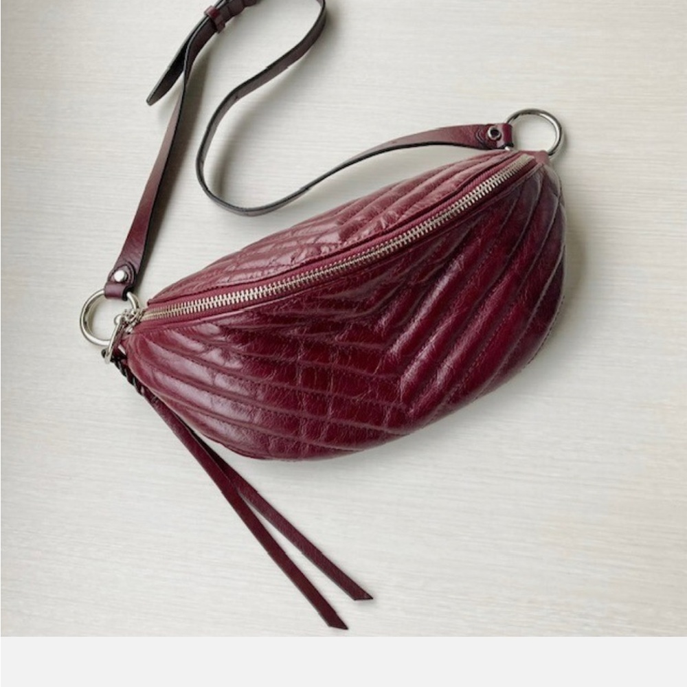 Rebecca Minkoff Deep Red Leather Crossbody Bag